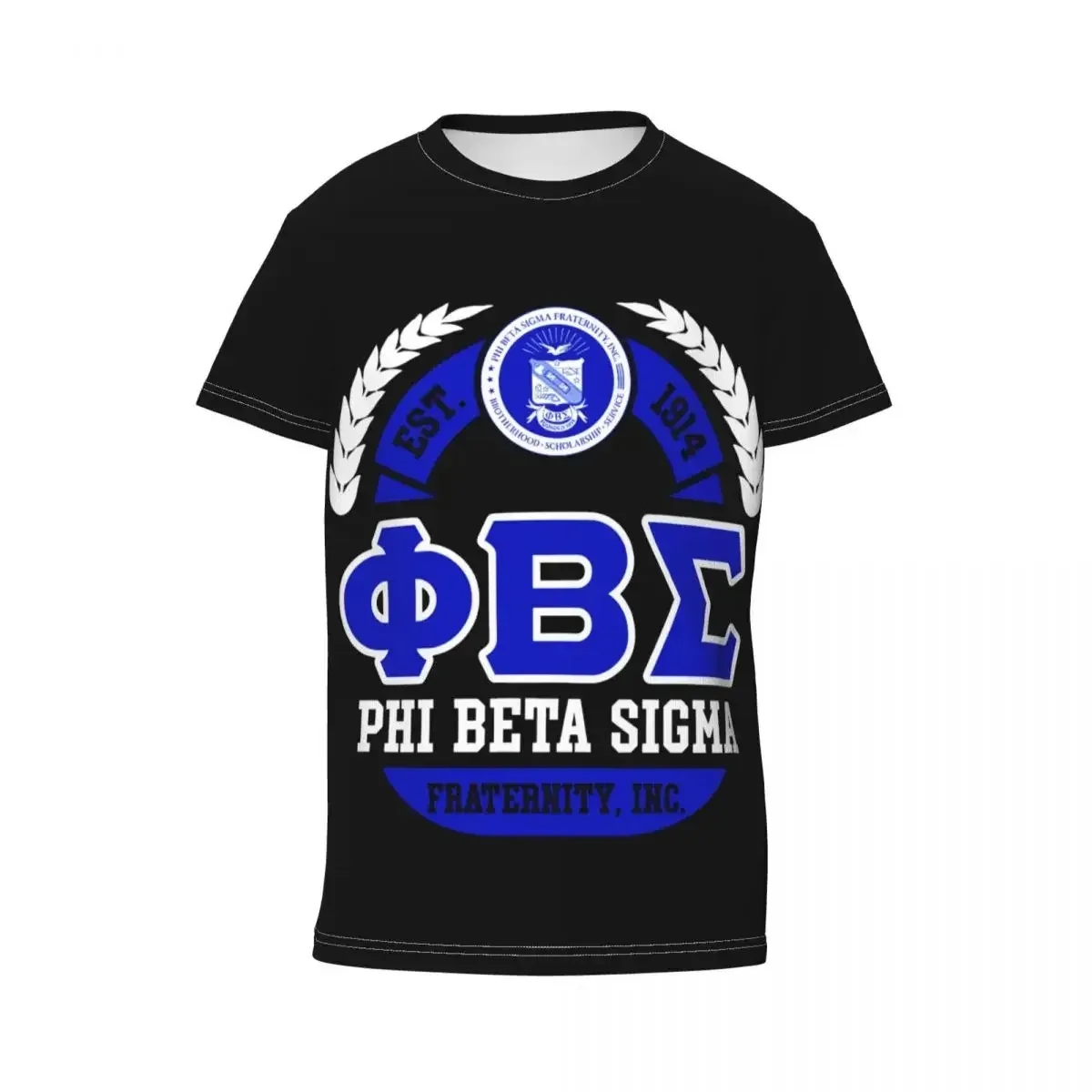 

Phi Beta Sigma PBS Fraternity T Shirt - Short Sleeve Crew Neck Soft Fitted Tee Shirts for Teen Girl & Boy