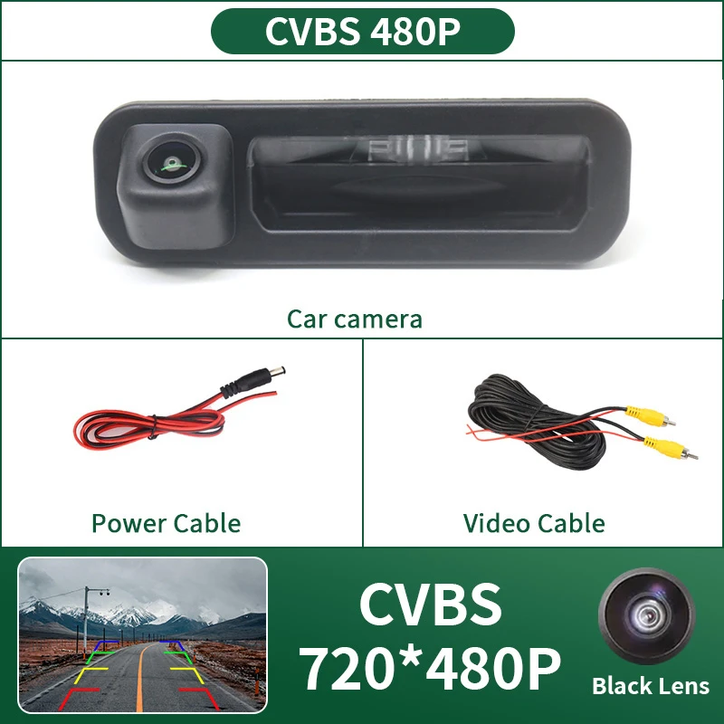 AHD 1080P Auto Rückansicht Reverse Stamm Griff Kamera Für Ford Focus 3 MK3 C MAX Wasserdichte Nachtsicht backup Kamera