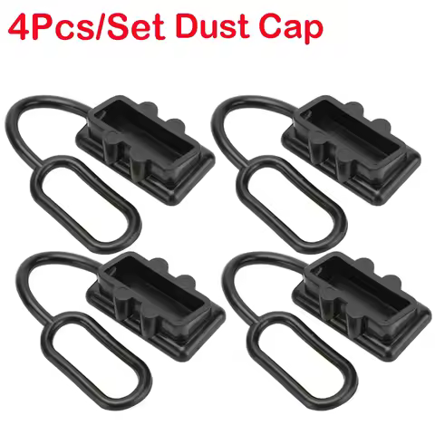 4Pcs Car Dust Cap For Anderson Plug Cover Connectors 50Amp Battery Connector Kit For Trailer Boat Caravan Connections