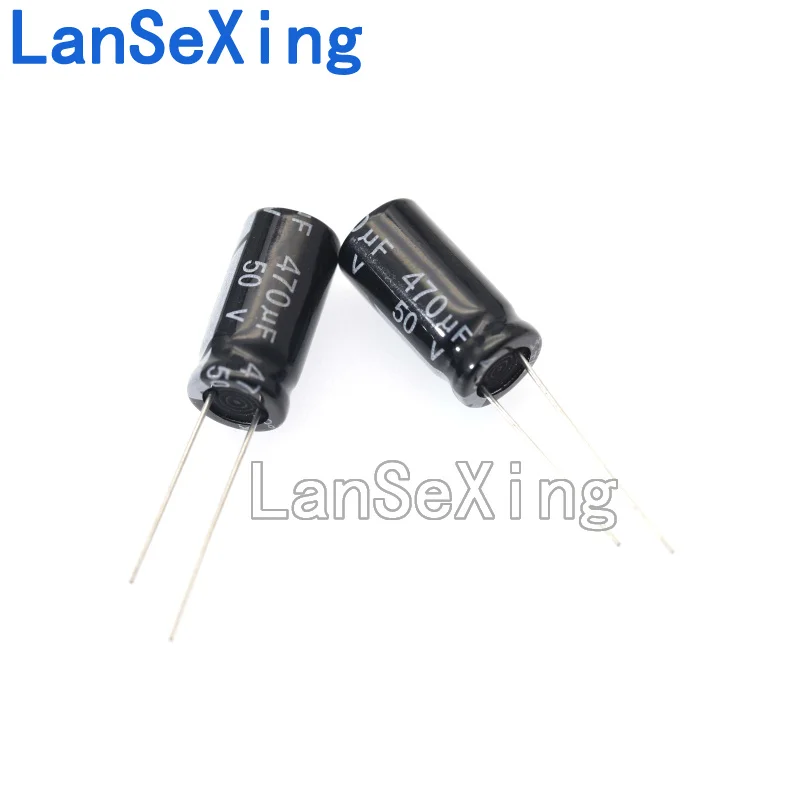 Long Life Electrolytic Capacitor 50V470UF Volume 10X20mm 470uf 50V Direct Insert Capacitor