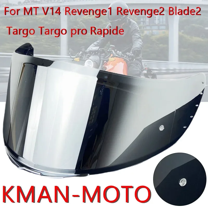 Revenge2 Helmet Face Shield For MT V14 Rapide Pro Blade 2 SV visera para casco electroplated  Visors helmet accessories