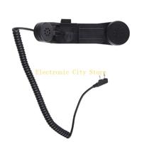 H-250 Adapter Military Handheld Speaker Microphone for BaoFeng UV-5R UV-5RTP Walkie-talkie 2 pin Shoulder Microphone PTT HU8D