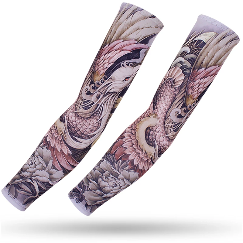 Arm Sunscreen UV Protection, Outdoor Sports Cycling Arm Protectors, Driving Fishing Sleeve Covers Arm Sleeves Tattoo image 3