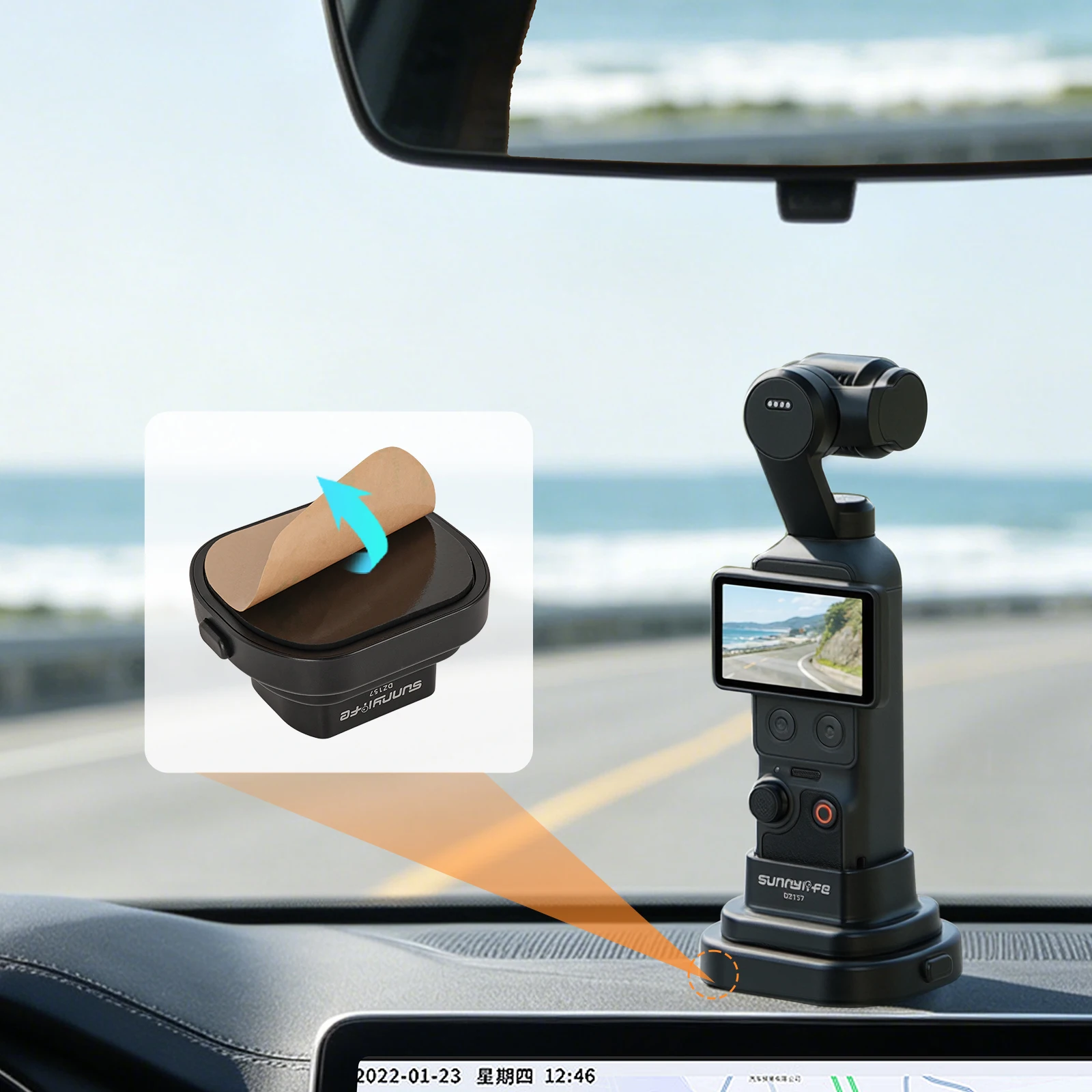 Odłączana podstawa do akcesoriów DJI Osmo Pocket 4, antypoślizgowa podstawka biurkowa i uchwyt samochodowy, pionowa podstawa do kamery DJI Osmo Pocket 4 — zdjęcie produktu 4