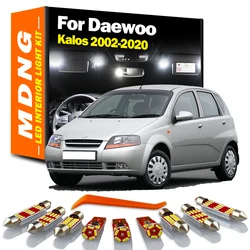 For Daewoo Kalos 2002-2015 2016 2017 2018 2019 2020 Car Bulbs LED Interior Dome Reading Map Trunk Light Kit ​Number Plate Lamp