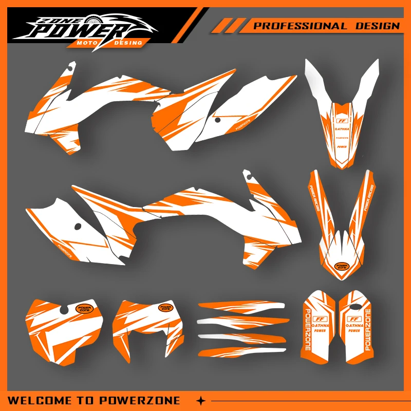 

Powerzone Graphics For KTM 2013 2014 2015 SXF SX 2014 2015 2016 EXC EXC-F Decals Stickers Motorcycle Background Custom 04