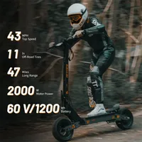 EU Stock KuKirin G4 Electric Scooter, 2000W Motor, 60V 20Ah, 70km/h Top Speed, 75km Range, 11-Inch Off-Road Tires, Kickscooter