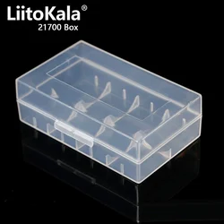 Portable Transparent Hard Plastic Case for 2x 20700 21700 Battery Box Case Container Waterproof Battery Storage Box Case