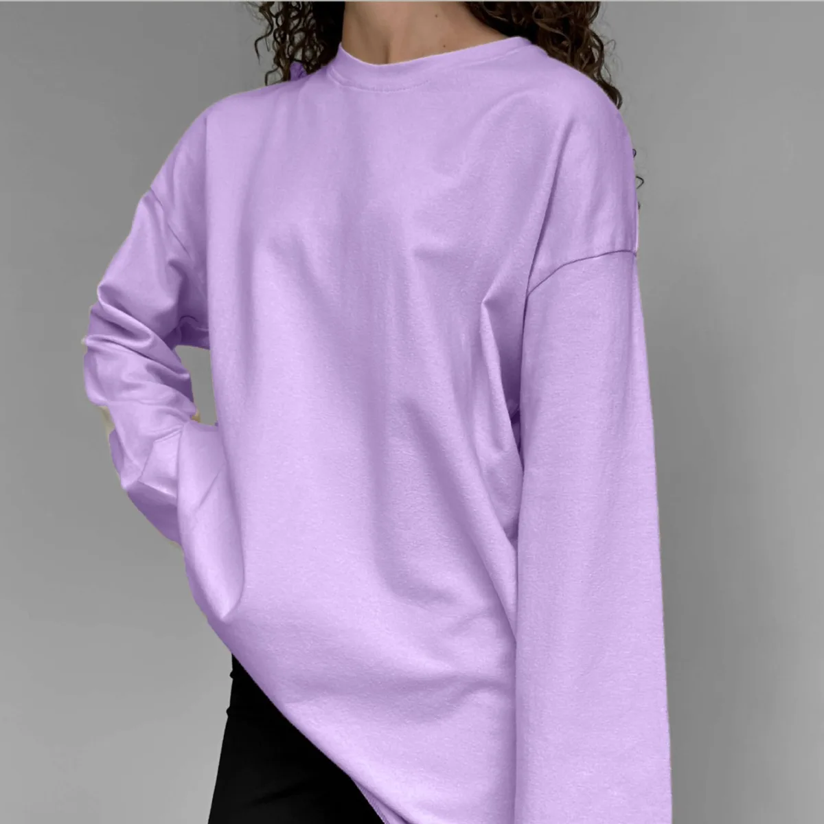 Women's  Autumn 100% Pure Cotton T-shirt Base Shirt Spring Basic Fashion Solid Color Women's Long-sleeved Loose Top Shirt Shirt