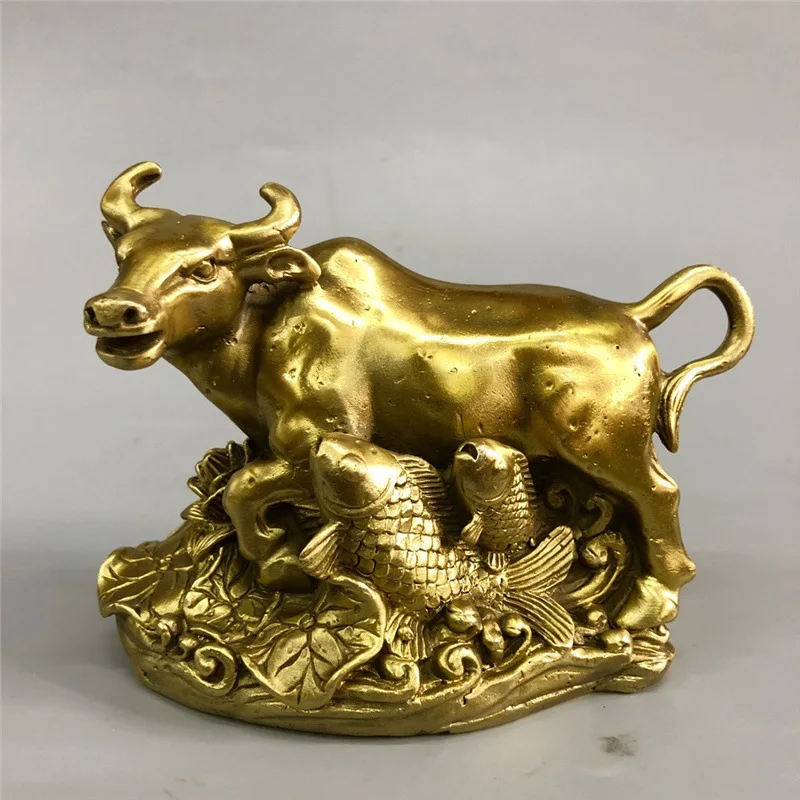 

Animal Brass Year After Surplus Bull Office Decoration Home Craft Ornament