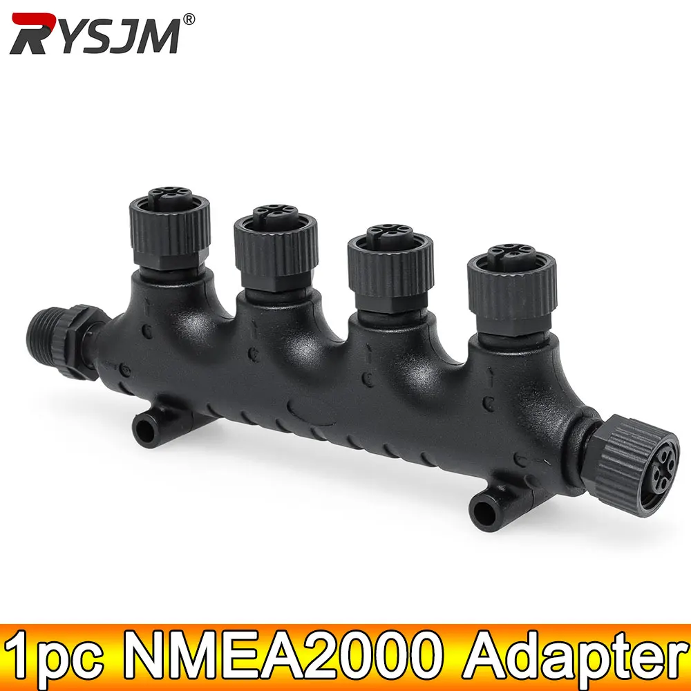 

AD 1 шт. NMEA2000 Кабельная система Водонепроницаемый разъем NMEA2000 Разъем адаптера M12-8 5-контактный разъем сопротивления клеммы Адаптер