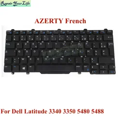 FTTYH French AZERTY Keyboard for Dell Latitude 14 E5450 E5470 5480 5490 E5490 Single Point 0FTTYH PK1313D3A13 MP-13L76F06698
