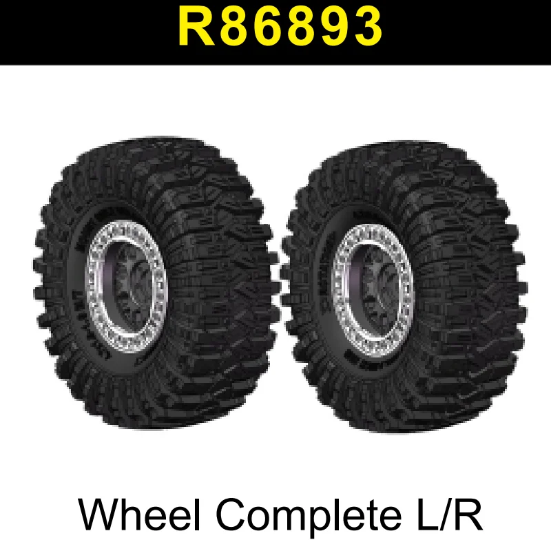 

Запасные части RGT R86893, колесо в сборе L/R для EX86150 Pathfinder, совершенно новая модель автомобиля 1/10 Cralwer LC76