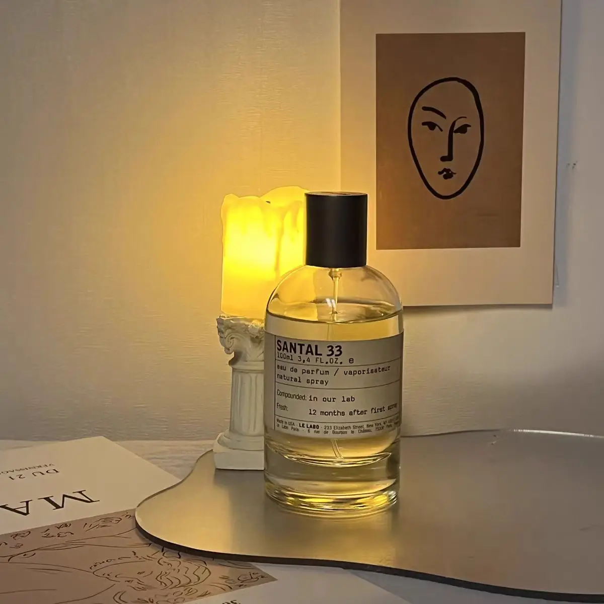 Champagne Wood nr. 33 Perfumy męskie i damskie w sprayu 3.4 oz. Trwały zapach, przenośny kształt.