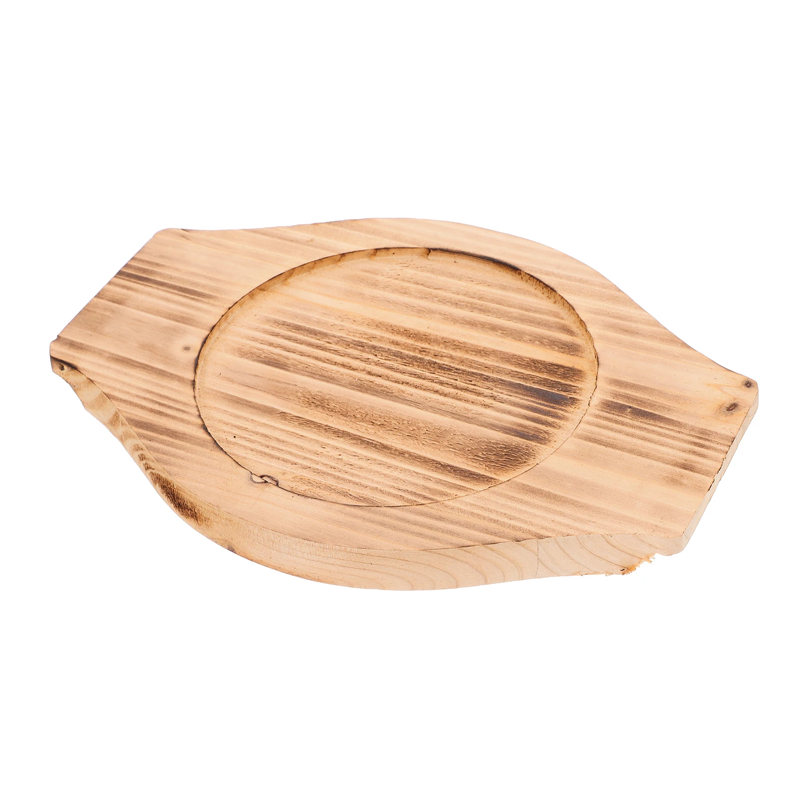 

Stone Bowl Mat Wooden Base Tray 12.6Cm Inner Diameter Heat Resistant Pot Holder For Casserole Tabletop Protection Reusable
