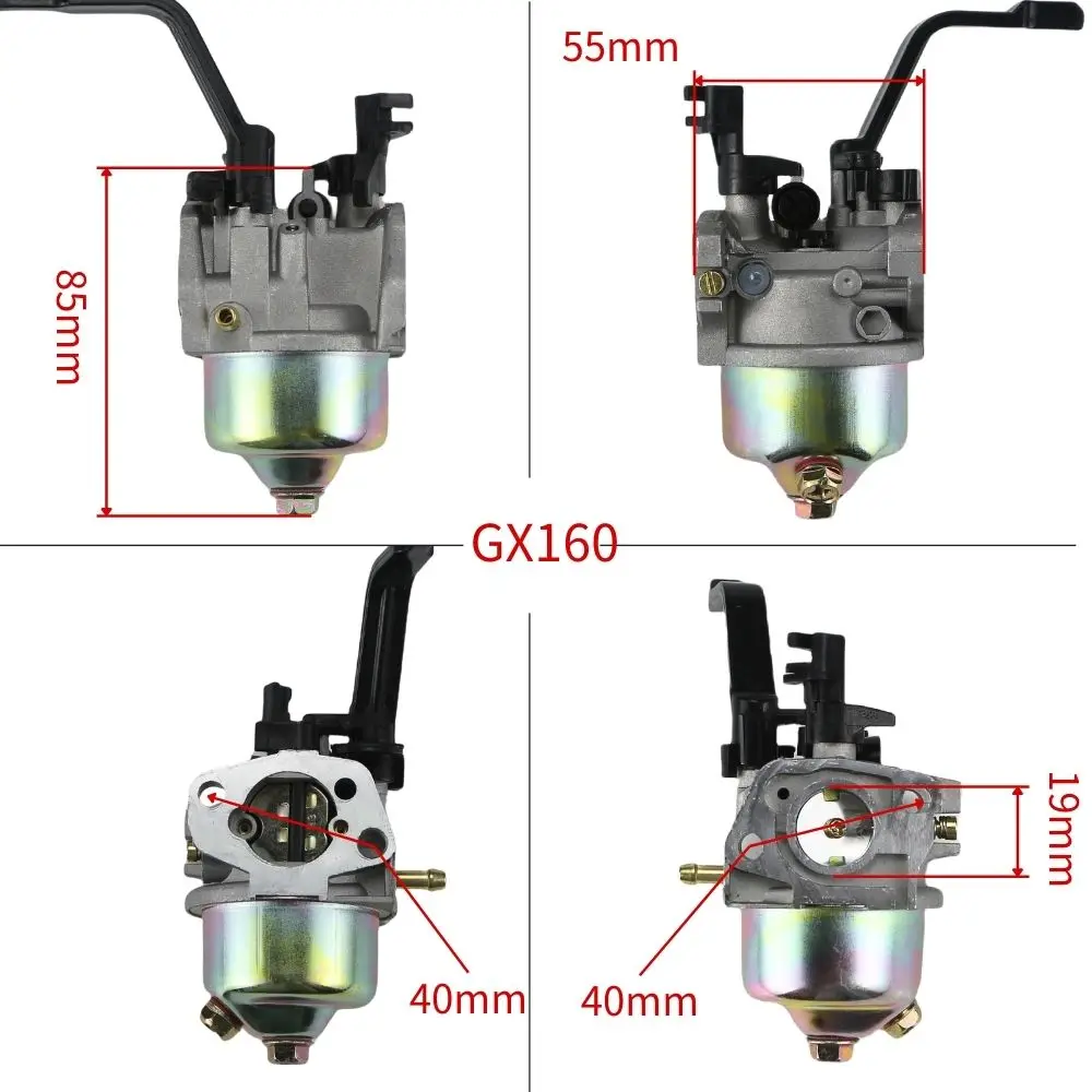 GX160 Generator Carburetor For GX160 GX168 GX200 5.5HP 6.5HP 168F 4 Stroke Engine 2KW-3KW view 2