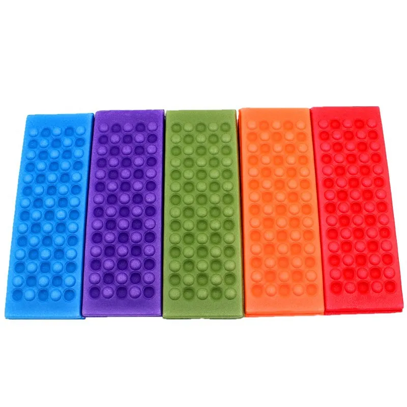 MENFLY Folding 4-Fold Seat Cushion Outdoor XPE Foam Picnic Mat Waterproof Cool Portable Pad Camping Light Hiking Park Match Mats