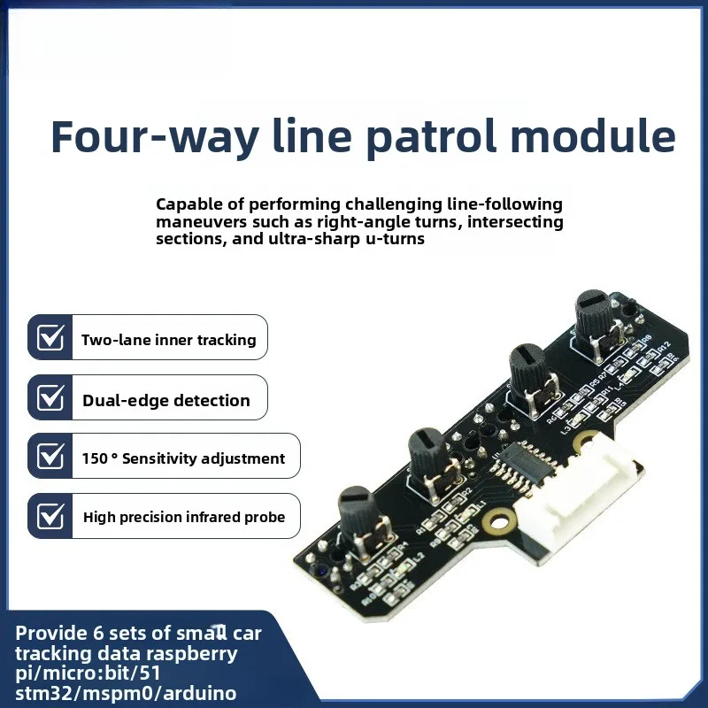 Anti-Interference 4-Channel Infrared Module Line-Following Obstacle Avoidance for Intelligent Car Robot