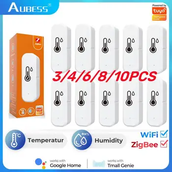 Aututuya WiFi Smart Temperature Humidity Sensor ZigBee Wireless Bluetooth Thermometer Support Smart Life Alexa Google Home