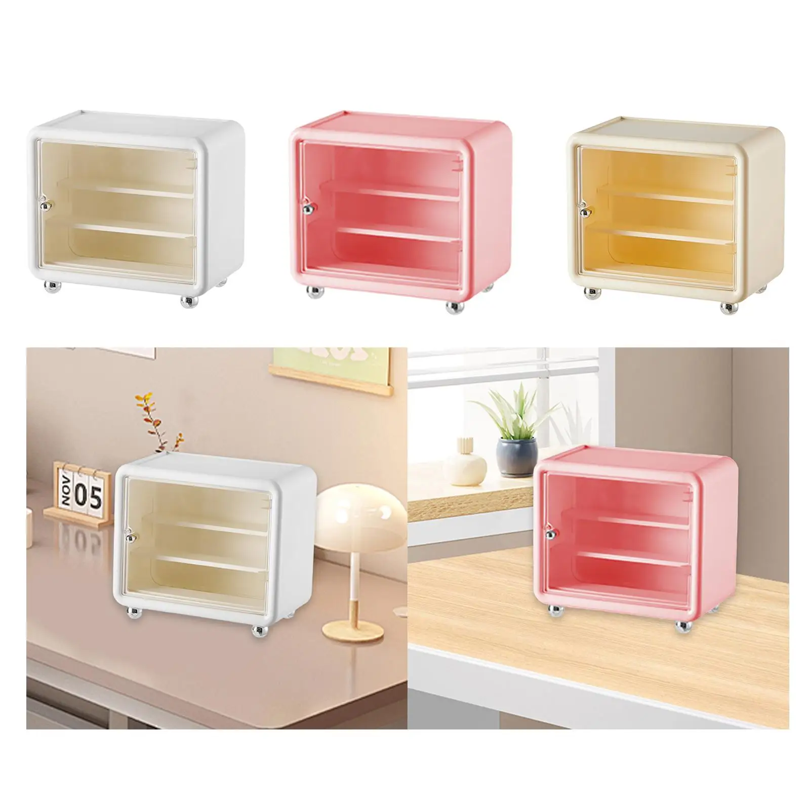 

Action Figure Display Case Cabinet Party Waterproof Countertop Toys Storage