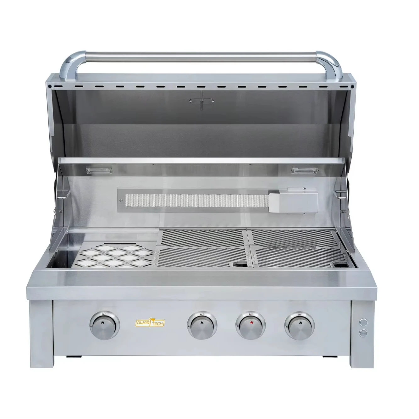 

36-Inch Modern Premium Outdoor Infrared Gas Grill 3 Burners Built-in Rotisserie Stainless Steel Flame Safety Device Electronic