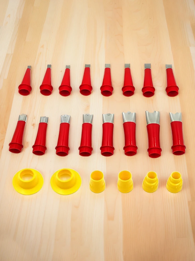 스테인레스 스틸 코크 깍지 어플리케이터, 고무 베이스 접착제, 실리콘 실란트, 주방 욕실용 마감 도구, 22 개/세트