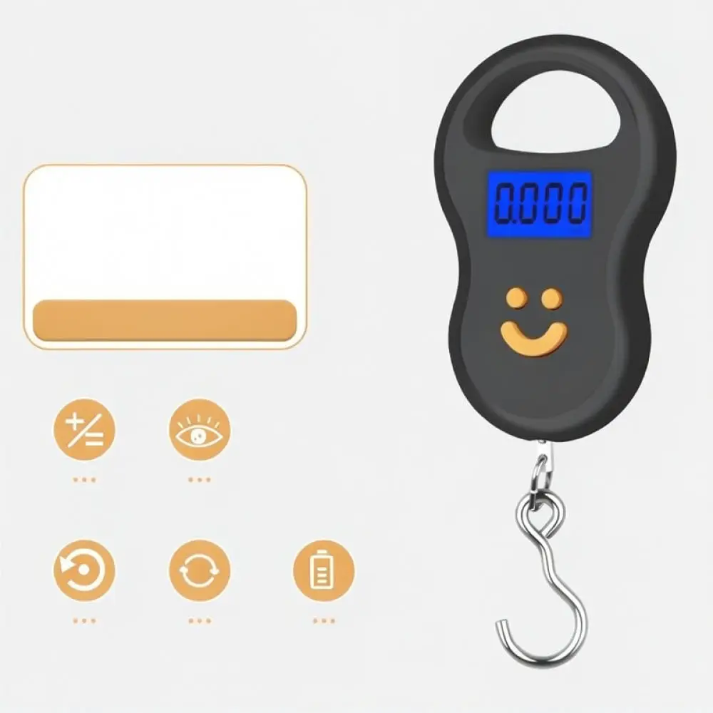 Portable Digital Scale 50kg Heavy Weight Hook For Fishing Gear Travel Luggage Postal Accurate Weighing Balance Tool