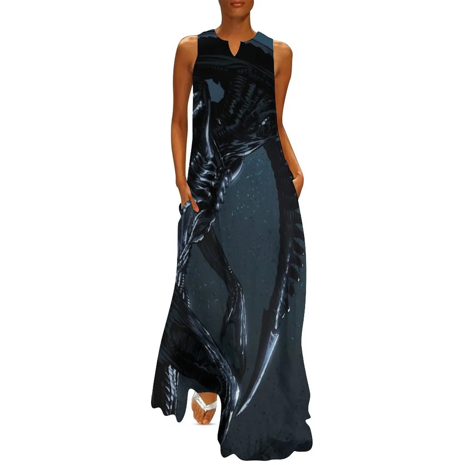 Xenomorph Alien Long Dress dress for women 2024 dresses for woman 2024