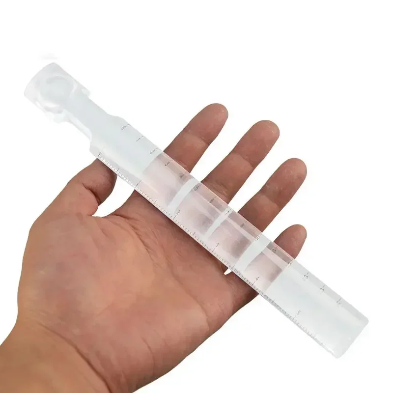 

4PC 2x Magnifier Ruler Handheld Acrylic Magnifying Glass 210mm Scale Bar with Center Guide-line for Reading Helping Hands Loupe