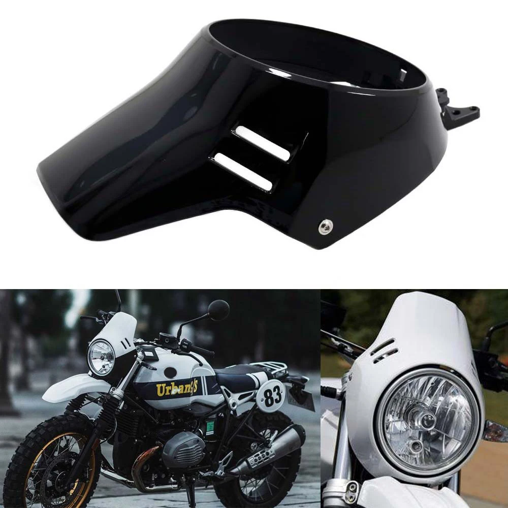 

For BMW R NINE T R9T Urban G/S Scrambler 2016-2022 Motorcycle Headlight Mask Fairing Front Cowl Windscreen Head Lamp Protective