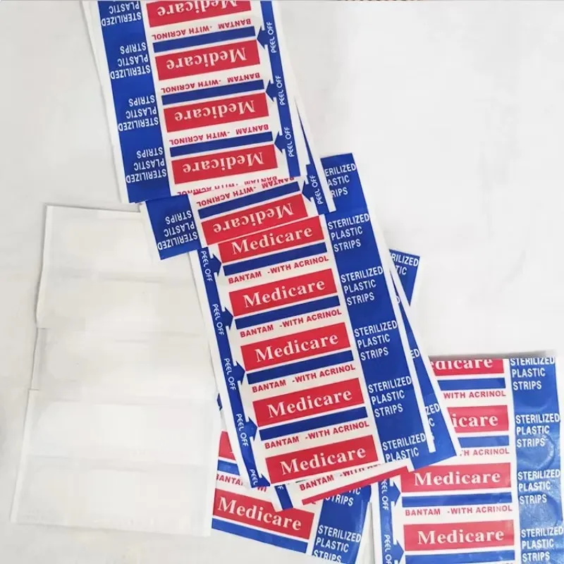 

50-500Pcs Waterproof Band Aid Transparent Invisible Hemostatic Breathable Water Bathing Swimming Bandage First Aid Kit