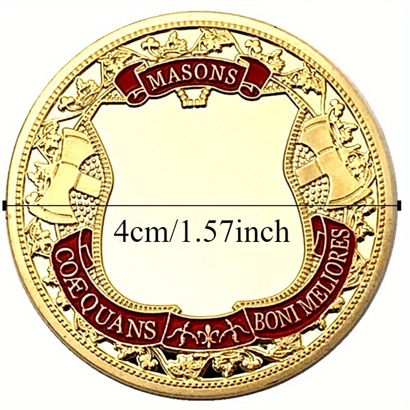 6pcs Euro Masonic Association Under A Brotherhood Of Man The Fatherhood Of God Token Challenge Commemorative Coin