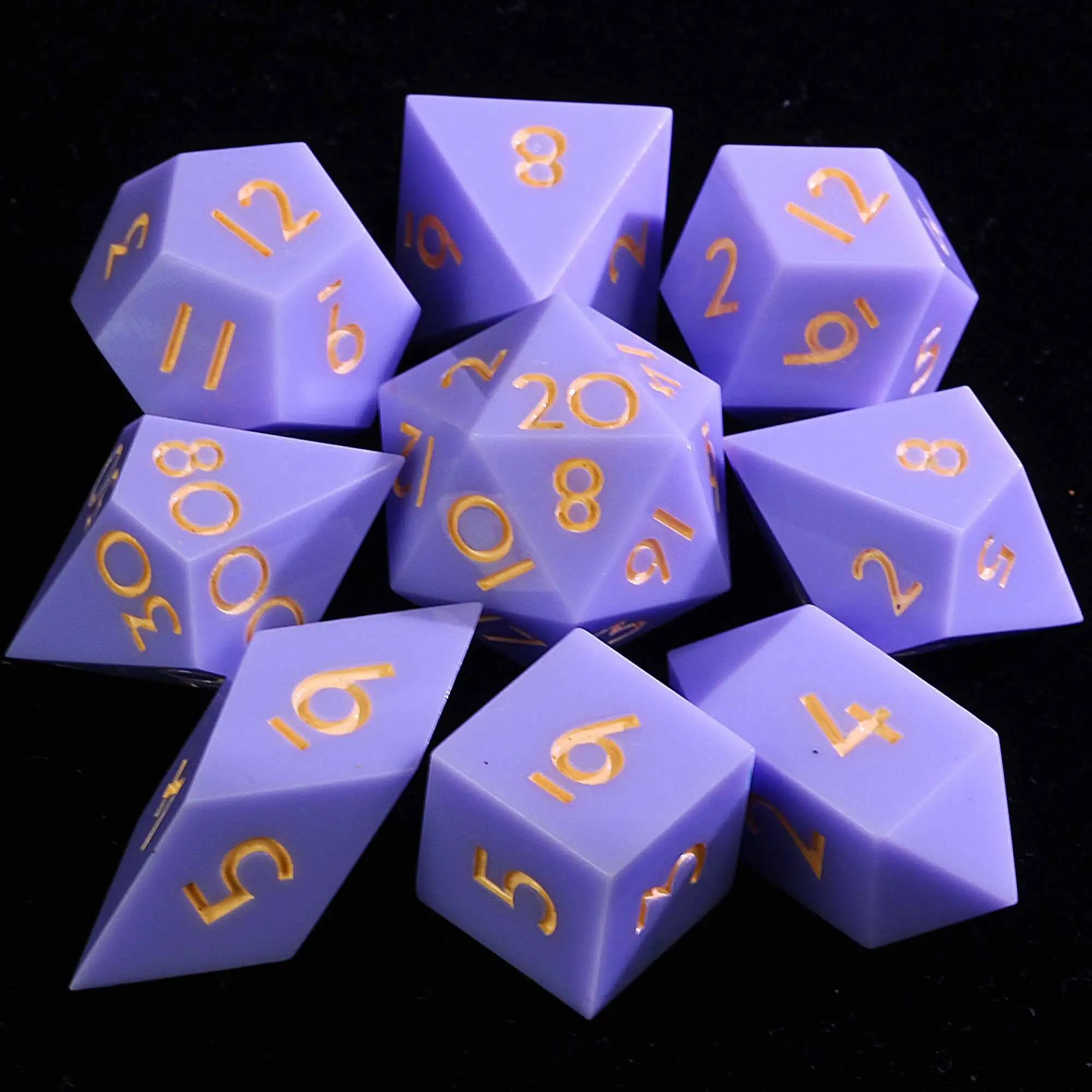 

9 Polyhedral Resin Sets D and D Dice Dusk Cloud Cocoon