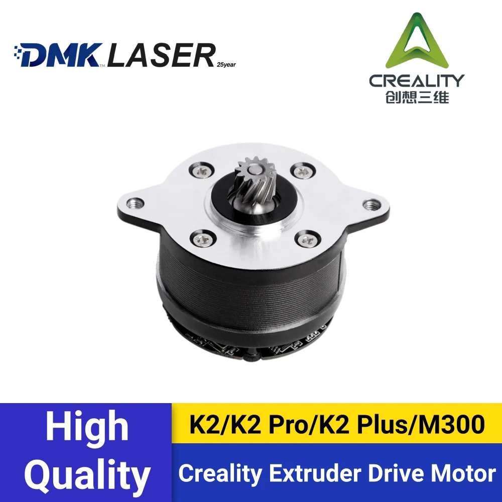 Creality K2/K2 Pro/K2 Plus/M300 Round Extruder Motor Circular Extrusion Motor 0.8A 1.8 Degrees L6 Pressure Gear D3 Helical Gear