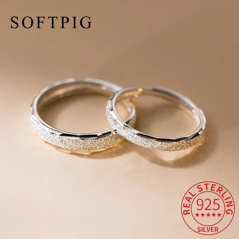 

Мягкое регулируемое кольцо из настоящего серебра 925 пробы для мужчин и женщин