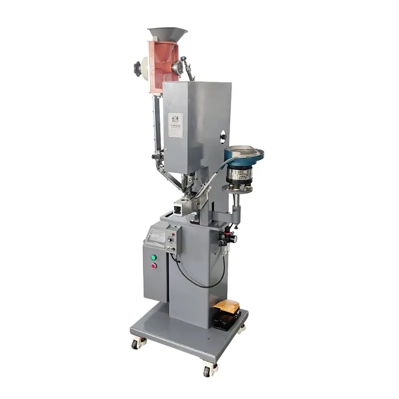 JZ-989GPS Electric Automatic Shoe Grommet Hole Punching And Riveting Machine For Belt / Bags / Banner