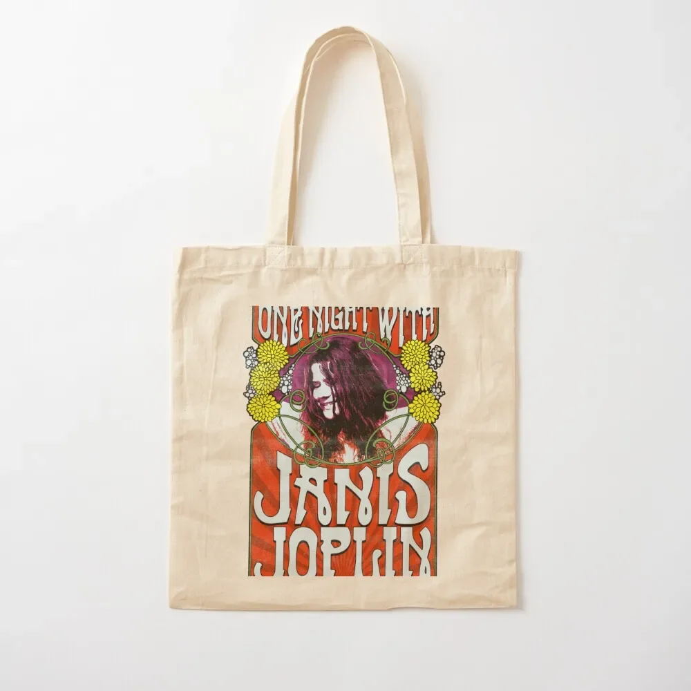 

Janis Joplin Tote Bag shopping bags foldable bag luxury women Tote Bag