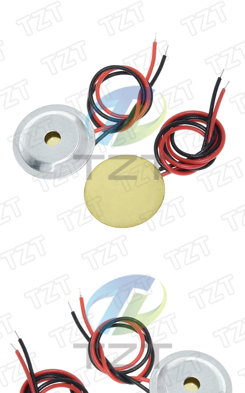 10/30 Stück 15 mm Summer-Sounder-Sensoren Trigger-Trommelscheibe mit Kupferdraht + Aluminiumgehäuse – Detail 2