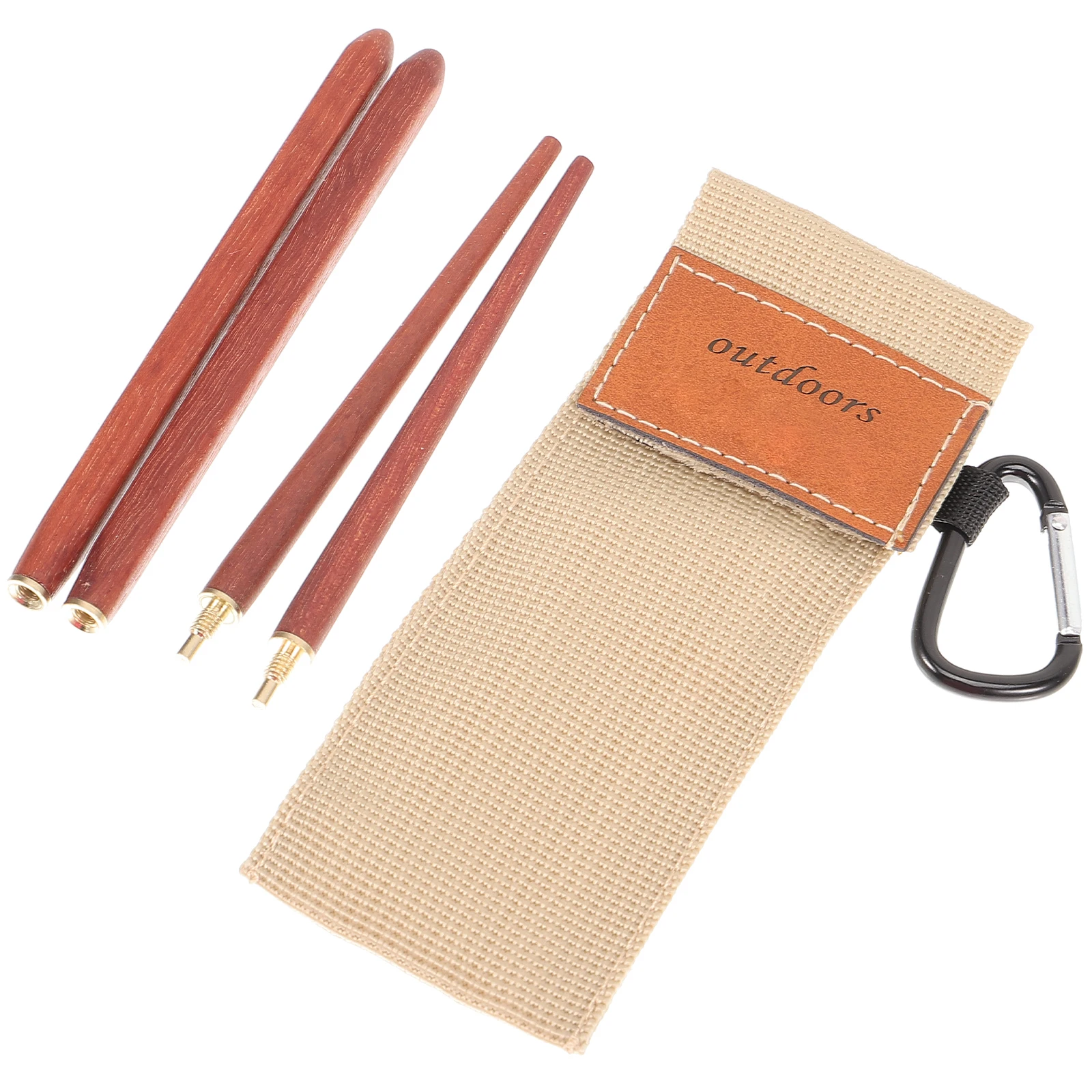 

1 Pair Foldable Chopsticks Premium Wooden Portable Tableware Home Outdoor Camping Lightweight Easy Carry Design