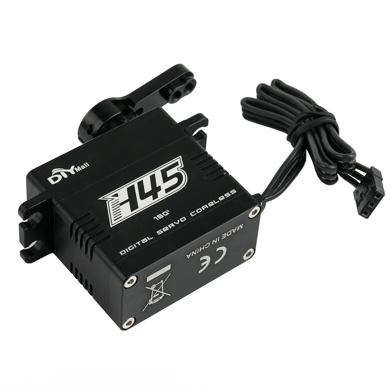 Servo HV digitale impermeabile da 45 kg 180/270/360 °   Ingranaggio in metallo con custodia in alluminio per robot per barche per auto RC fai da te