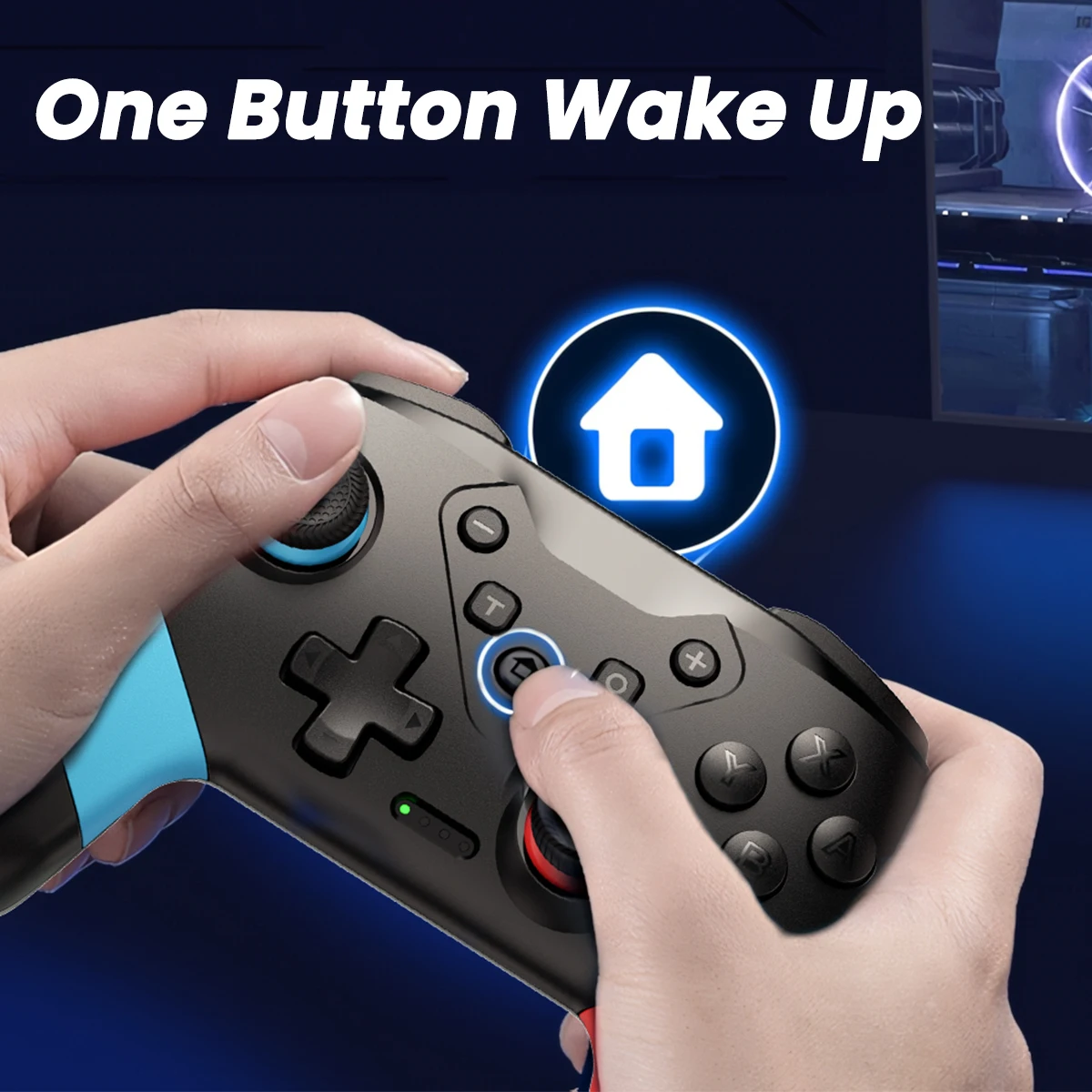 VOYEE Switch Controller kompatibel mit Switch/Lite/OLED, Switch Pro Controller mit Programmierung Motion Control Vibration