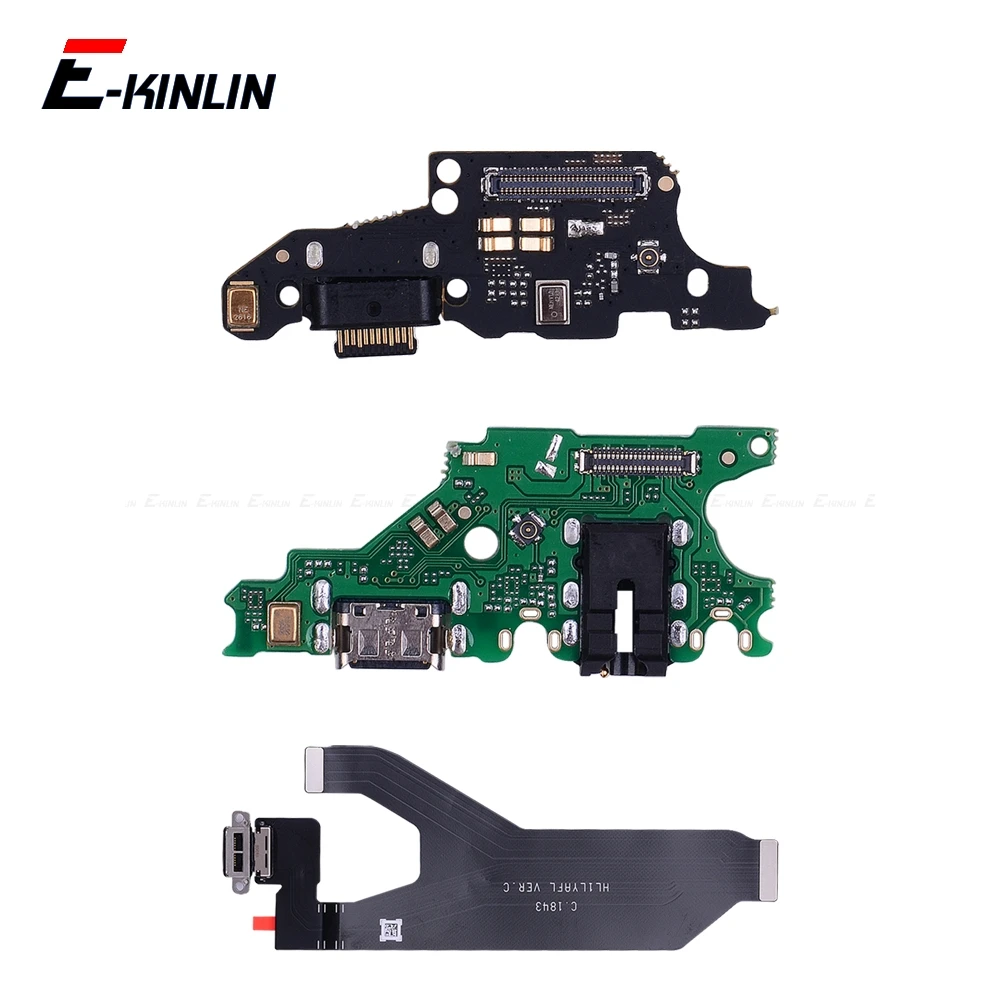 Charger Dock USB Charging Port Plug Board Microphone Flex Cable For HuaWei Mate 20 X 10 9 Pro Lite P Smart Plus 2021 2020 2019