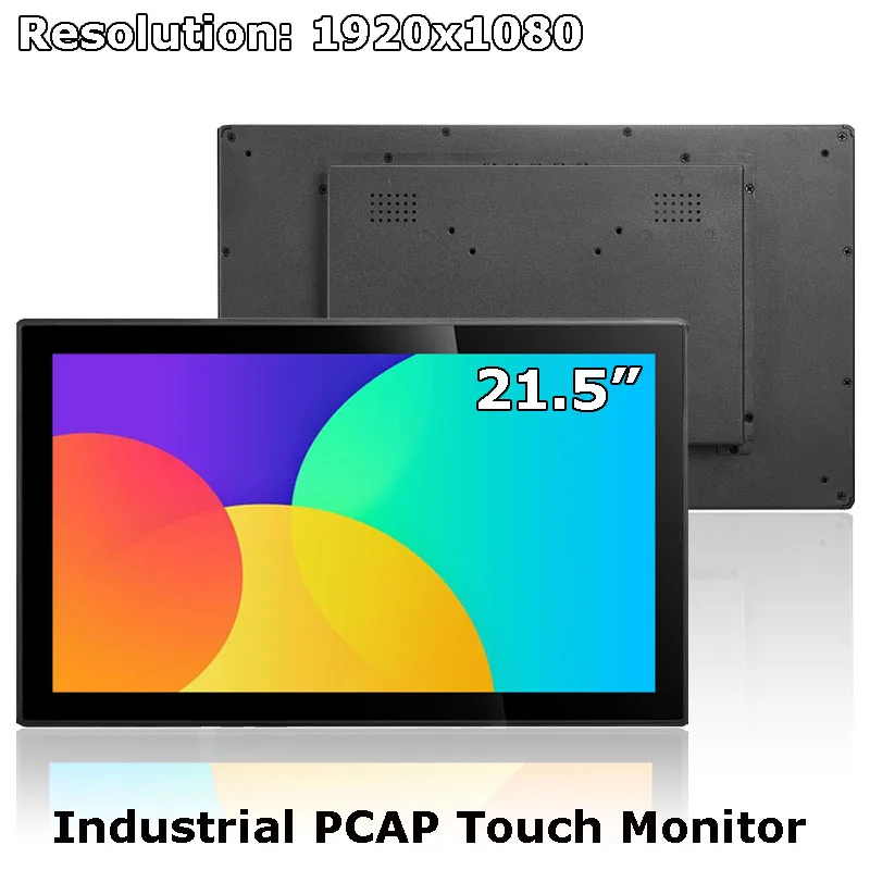 

21.5 Inch Industrial Waterproof Capacitive Touch Screen Monitor With Resolution 1920x1080 VGA DVI HDMI USB Interface