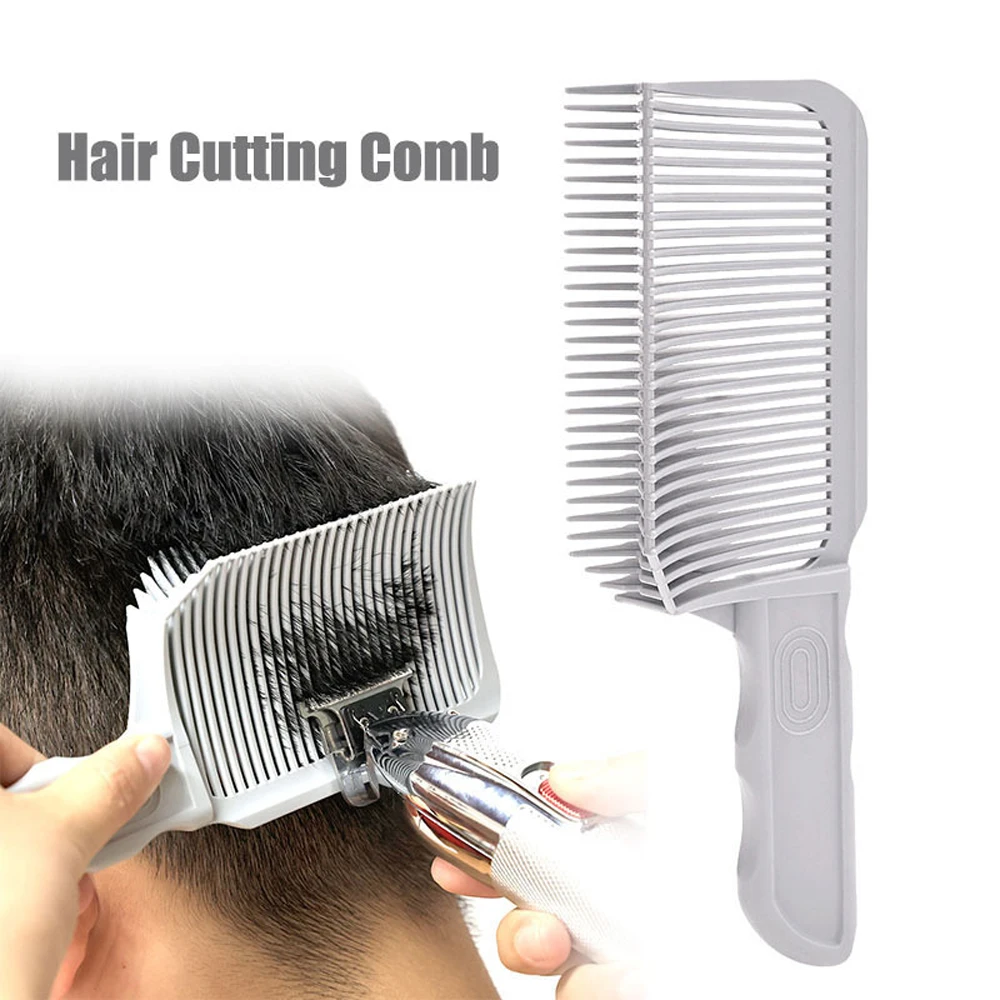 Barber Comb Professional Barber Clipper Blending Flat Top Hair Cutting Comb For Men Heat Resistant Fade Brush Salon Styling Tool