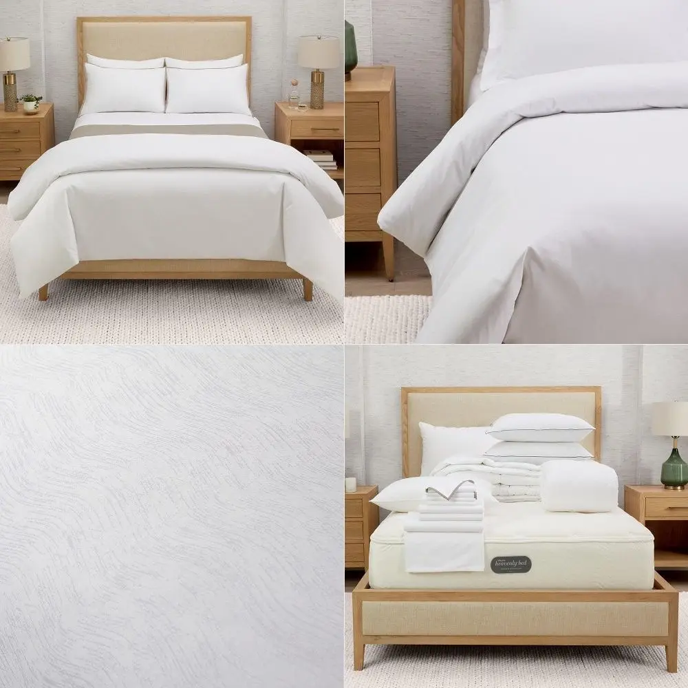 

Hotel Signature Duvet Cover 100 Egyptian Cotton 280 Thread Count Jacquard White Queen Size