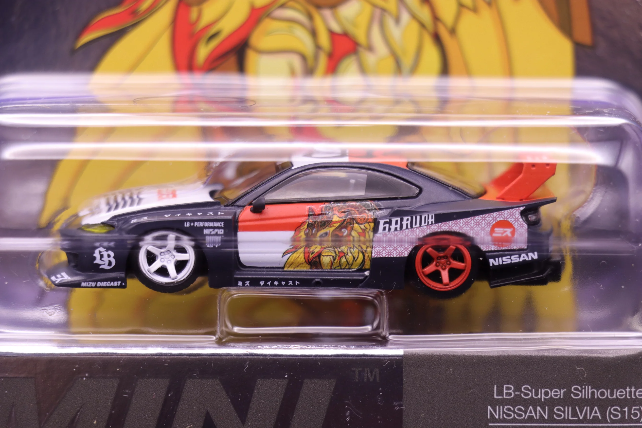 MINIGT #652 1:64 Nissan S15 SILVIA Garuda  Die-cast alloy car model collection display child gift