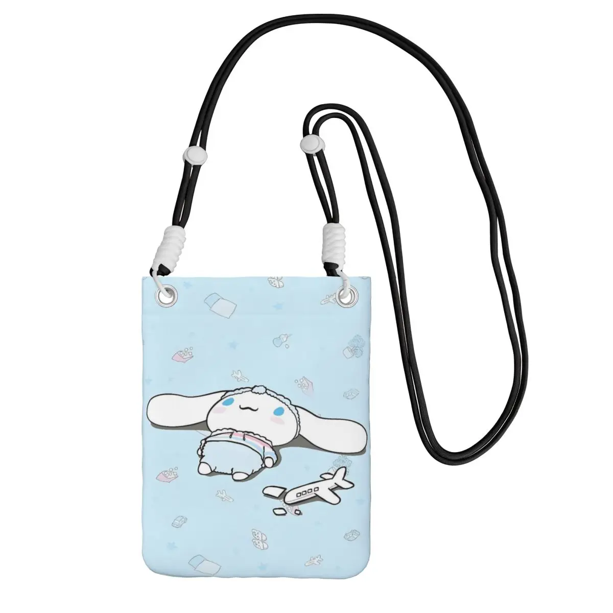 

Custom Cinnamoroll Mobile Phone Bag for Men Women Fashion White Dog Shoulder Crossbody Bag Card Bag Mini Shoulder Purse Wallet