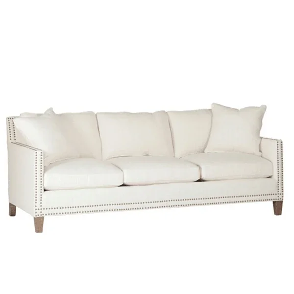 

For Living Room Furniture Hotel Blue Fabric Simple Wooden Sofa Design SF-180