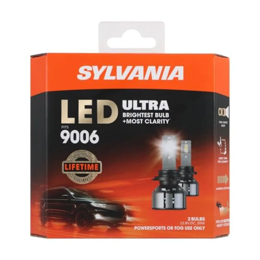 

Светодиодные противотуманные фары 9006 LED Ultra для легковых и грузовых автомобилей - Лампы для внедорожников и мототехники - Светодиоды 6000K холодного белого света - Maxim