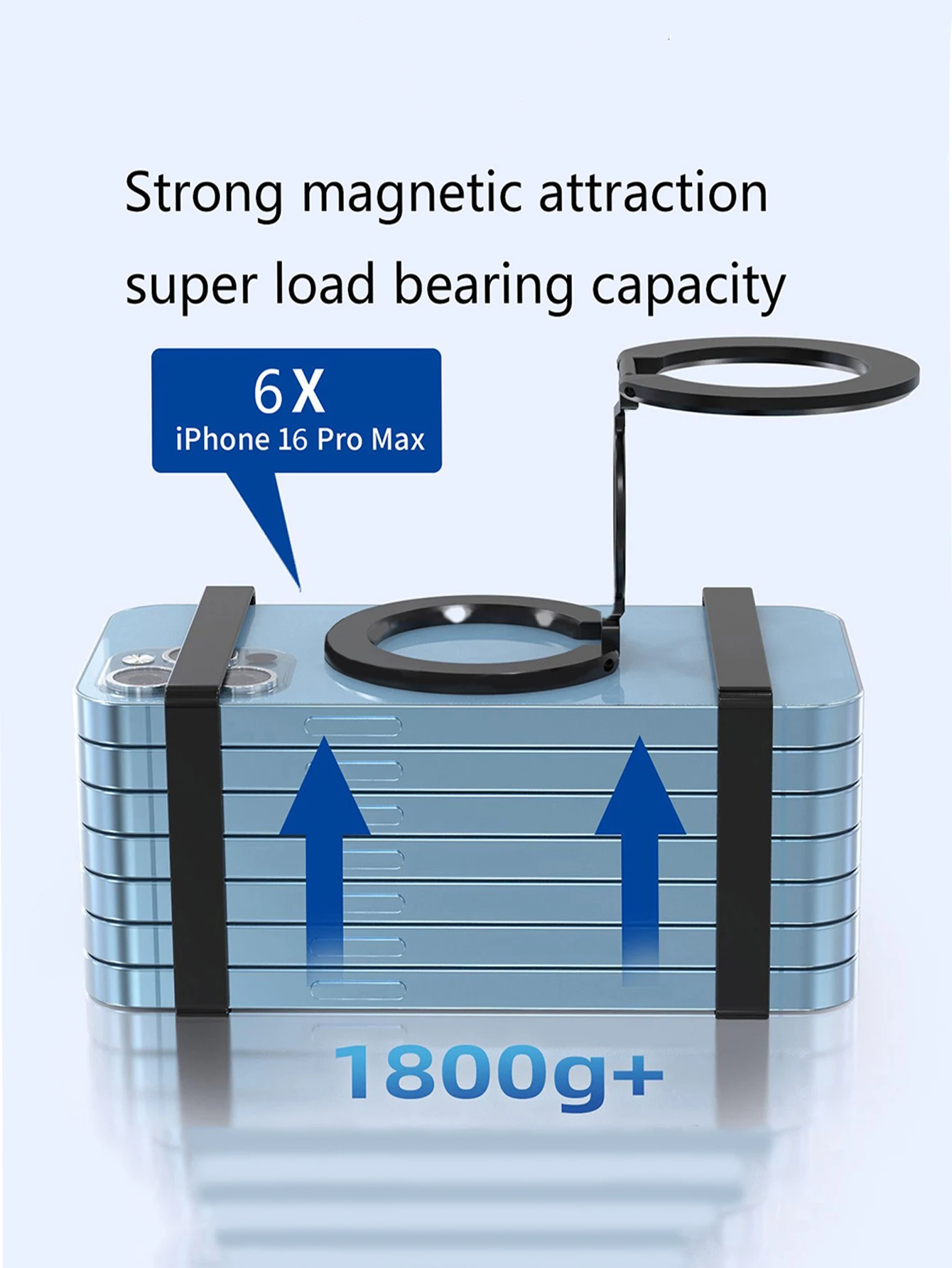 Für Tablet Magnetischer 3-Teiliger Doppelseitiger Ständer Magnetischer Saugring Handyhalter Starke Adsorption iPad-Halter Doppelseitig – Detail 8